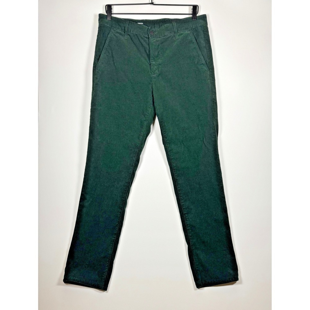 AG Adriano Goldschmied Corduroy Chino Pants Men W32 Green Jamison Skinny Stretch